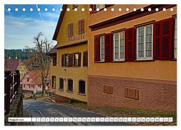 Produktbild: Altensteig (Tischkalender 2026 DIN A5 quer), CALVENDO Monatskalender