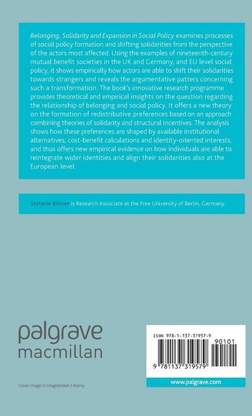 Produktbild: Belonging, Solidarity and Expansion in Social Policy