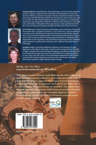 Produktbild: Laser in Environmental and Life Sciences