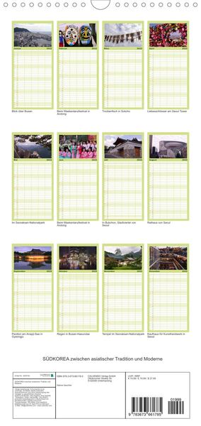 Produktbild: Familienplaner S&Uuml;DKOREA zwischen asiatischer Tradition und Moderne (Wandkalender 2022 , 21 cm x 45 cm, hoch)