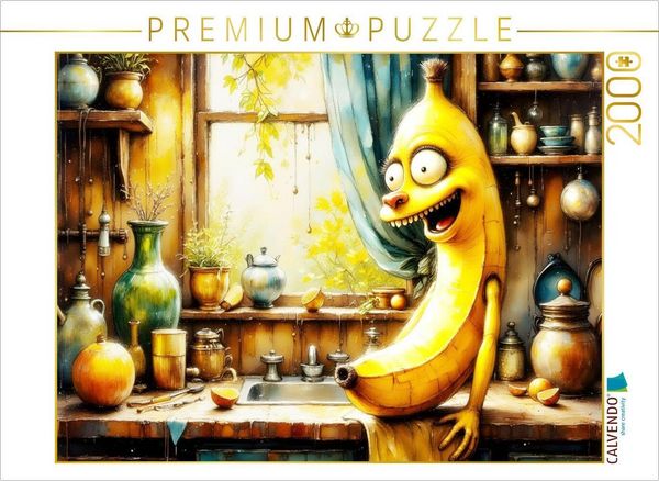 CALVENDO Puzzle Die krumme Grinsebacke | 2000 Teile Lege-Größe 90x67cm Foto-Puzzle für glückliche Stunden