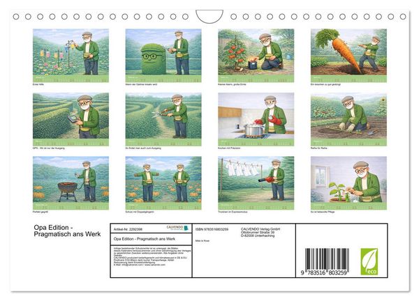 Produktbild: Opa Edition - Pragmatisch ans Werk (Wandkalender 2027 DIN A4 quer), CALVENDO Monatskalender