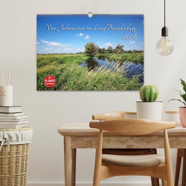 Produktbild: Vier Jahreszeiten im Land Brandenburg (Wandkalender 2026 DIN A3 quer), CALVENDO Monatskalender