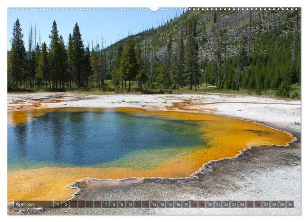 Produktbild: Farben des Yellowstone National Park 2026 (Wandkalender 2026 DIN A2 quer), CALVENDO Monatskalender