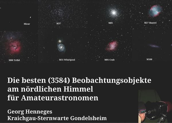 Die besten (3584) Beobachtungsobjekte für Amateurastronomen am nördlichen Himmel, Taschenbuch von Georg Henneges, BoD – Books on Demand, 9783750427013