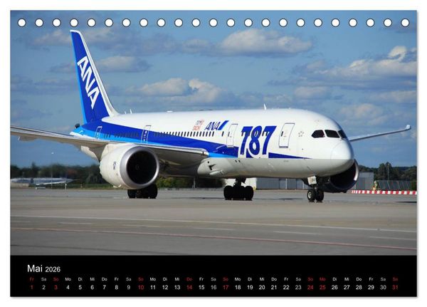 Produktbild: Flugverkehr (Tischkalender 2026 DIN A5 quer), CALVENDO Monatskalender