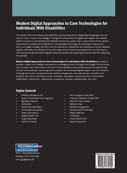 Produktbild: Modern Digital Approaches to Care Technologies for Individuals With Disabilities