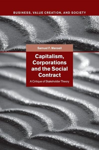 Produktbild: Capitalism, Corporations and the Social Contract