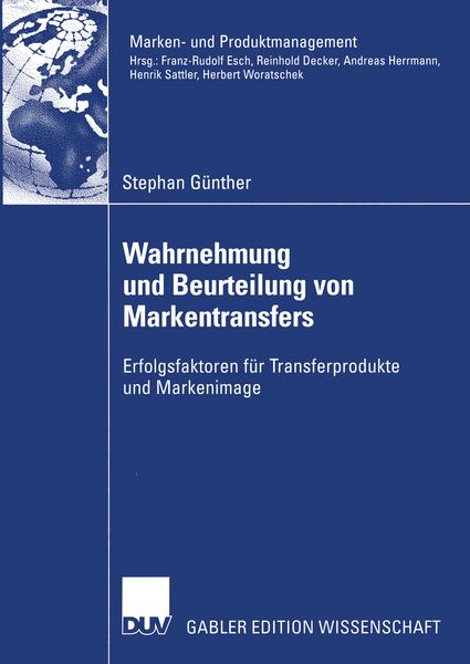Produktbild: Wahrnehmung und Beurteilung von Markentransfers