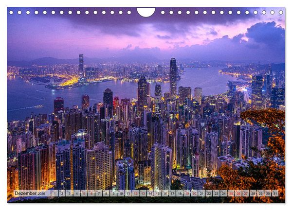 Produktbild: Metropolen Chinas - Peking, Shanghai, Hongkong (Wandkalender 2026 DIN A4 quer), CALVENDO Monatskalender