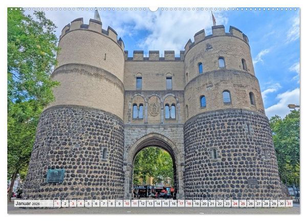 Produktbild: K&ouml;ln Perspektiven einer Stadt (Wandkalender 2026 DIN A2 quer), CALVENDO Monatskalender
