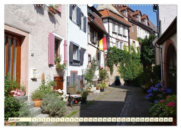 Produktbild: Weinheim im Herzen der Bergstra&szlig;e (hochwertiger Premium Wandkalender 2027 DIN A2 quer), Kunstdruck in Hochglanz