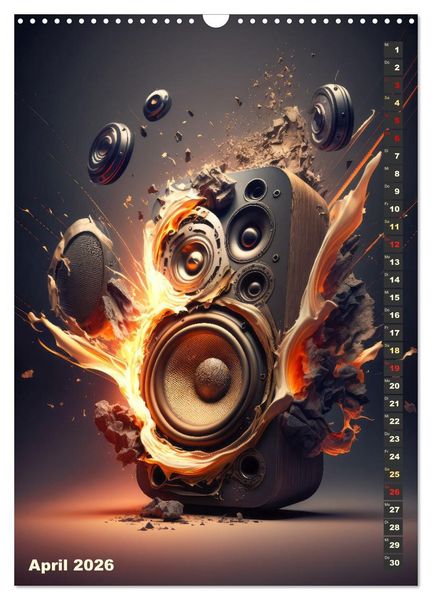 Produktbild: LAUT STARK EXPLOSIV (Wandkalender 2026 DIN A3 hoch), CALVENDO Monatskalender