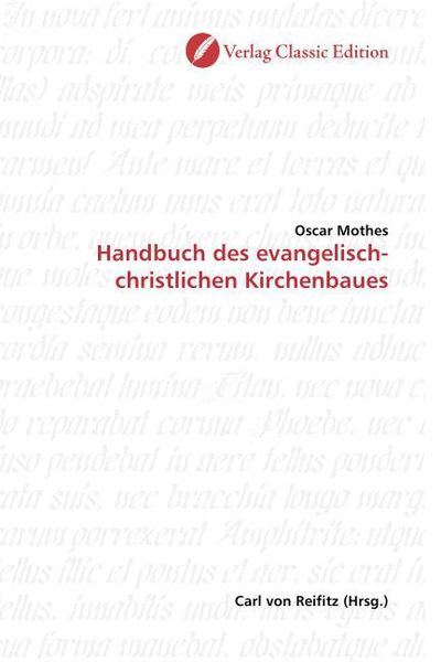 Produktbild: Mothes, O: Handbuch des evangelisch-christlichen Kirchenbaue