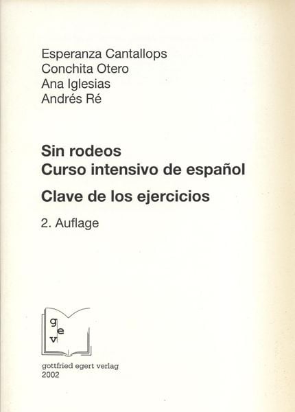 Produktbild: Sin rodeos. Curso intensivo de espa&ntilde;ol