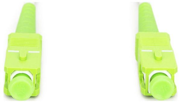 Produktbild: Digitus DK-2922A-05-SCA-SX Glasfaser LWL, Glasfaser Anschlusskabel 500 cm Wei&szlig;, Gr&uuml;n, Limettengr&uuml;n, lime green [1x SC APC-Stecker - 1x SC APC-Steck