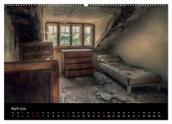 Produktbild: Lost Places - Verlassene Orte (Wandkalender 2026 DIN A2 quer), CALVENDO Monatskalender