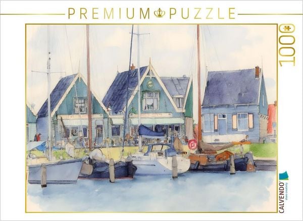 Produktbild: CALVENDO Puzzle Hafen Marken | 1000 Teile Lege-Gr&ouml;&szlig;e 64x48cm Foto-Puzzle f&uuml;r gl&uuml;ckliche Stunden