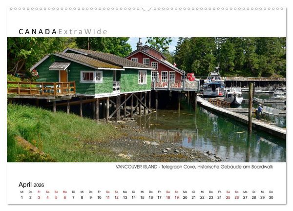 Produktbild: Vancouver Island Panoramabilder (Wandkalender 2026 DIN A2 quer), CALVENDO Monatskalender