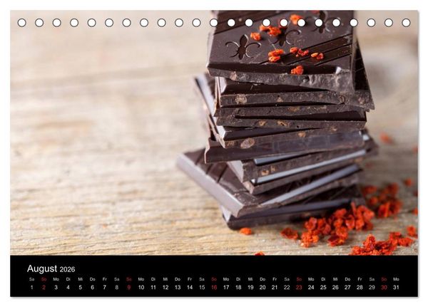 Produktbild: Kaffee & Schokolade (Tischkalender 2026 DIN A5 quer), CALVENDO Monatskalender