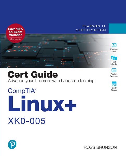 Produktbild: CompTIA Linux+ XK0-005 Cert Guide