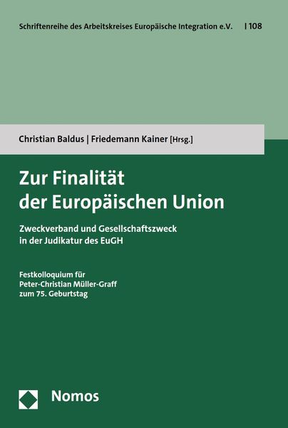 Produktbild: Zur Finalit&auml;t der Europ&auml;ischen Union