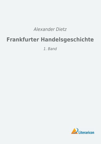 Produktbild: Frankfurter Handelsgeschichte