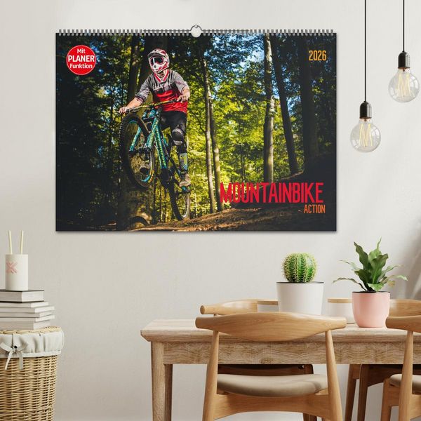 Produktbild: Mountainbike Action (Wandkalender 2026 DIN A2 quer), CALVENDO Monatskalender
