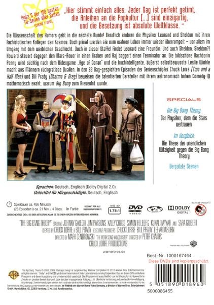 Produktbild: The Big Bang Theory - Staffel 2 [4 DVDs]