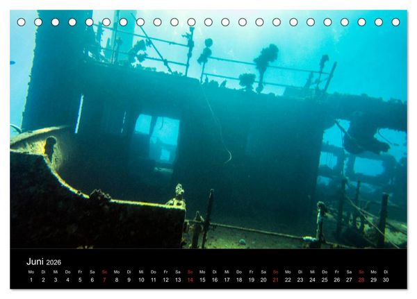 Produktbild: Abu Nuhas - Wracks im Roten Meer (Tischkalender 2026 DIN A5 quer), CALVENDO Monatskalender
