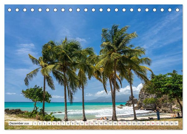 Produktbild: Karibik - Guadeloupe (Tischkalender 2026 DIN A5 quer), CALVENDO Monatskalender