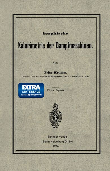 Produktbild: Graphische Kalorimetrie der Dampfmaschinen