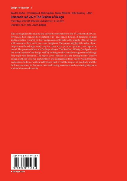 Produktbild: Dementia Lab 2022: The Residue of Design