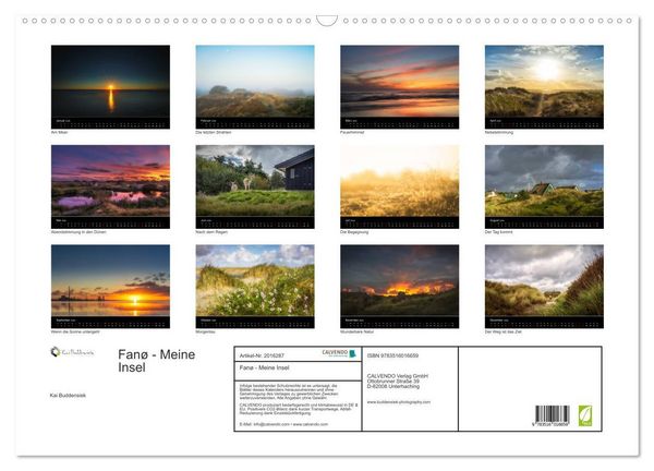 Produktbild: Fan&oslash; - Meine Insel (Wandkalender 2026 DIN A2 quer), CALVENDO Monatskalender