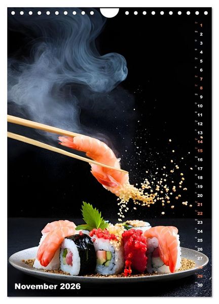 Produktbild: K&ouml;stliches Sushi (Wandkalender 2026 DIN A4 hoch), CALVENDO Monatskalender