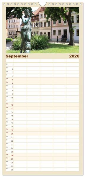 Produktbild: Familienplaner 2026 - In Berlins Mitte mit 5 Spalten (Wandkalender, 21 x 45 cm) CALVENDO