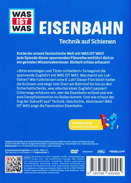 Produktbild: WAS IST WAS DVD Eisenbahn. Technik auf Schienen