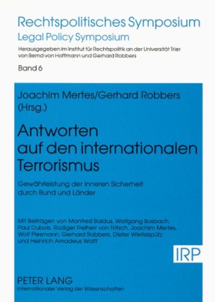 Produktbild: Antworten auf den internationalen Terrorismus