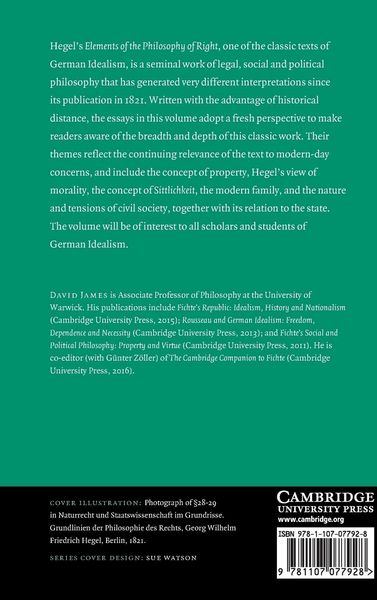 Produktbild: Hegel's Elements of the Philosophy of Right
