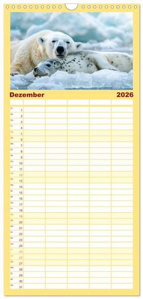 Produktbild: Familienplaner 2026 - Wenn Vertrauen siegt mit 5 Spalten (Wandkalender, 21 x 45 cm) CALVENDO