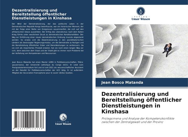 Produktbild: Dezentralisierung und Bereitstellung &ouml;ffentlicher Dienstleistungen in Kinshasa
