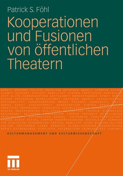Produktbild: Kooperationen und Fusionen von &ouml;ffentlichen Theatern