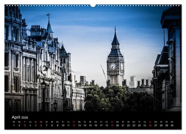 Produktbild: London - street view (hochwertiger Premium Wandkalender 2026 DIN A2 quer), Kunstdruck in Hochglanz