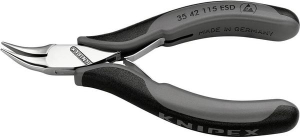 Produktbild: Knipex 35 42 115 ESD ESD Spitzzange 45&deg; gebogen 115mm