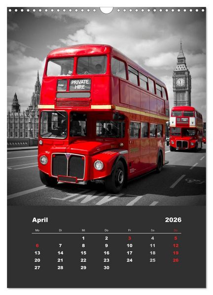 Produktbild: Glanzlichter einer Metropole LONDON (Wandkalender 2026 DIN A3 hoch), CALVENDO Monatskalender