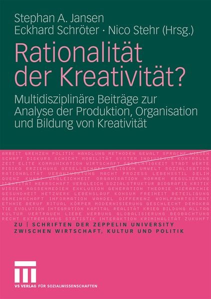 Produktbild: Rationalit&auml;t der Kreativit&auml;t?