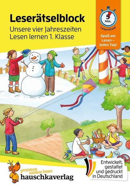 Produktbild: Lesen lernen 1. Klasse f&uuml;r Jungen und M&auml;dchen - Quer durchs Jahr