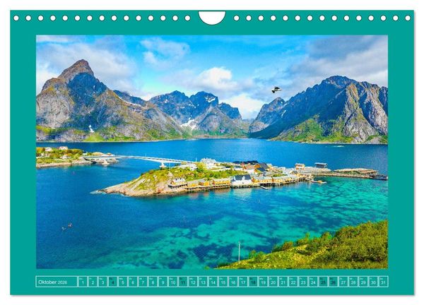 Produktbild: Lofoten - Norwegens Juwelen (Wandkalender 2026 DIN A4 quer), CALVENDO Monatskalender