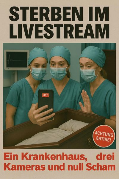 Produktbild: Sterben im Livestream - Ein Krankenhaus, drei Kameras und null Scham