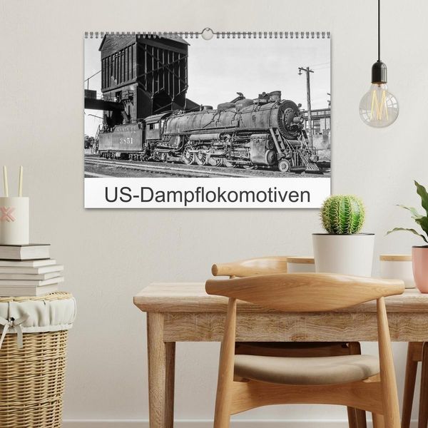 Produktbild: US-Dampflokomotiven (Wandkalender 2027 DIN A3 quer), CALVENDO Monatskalender